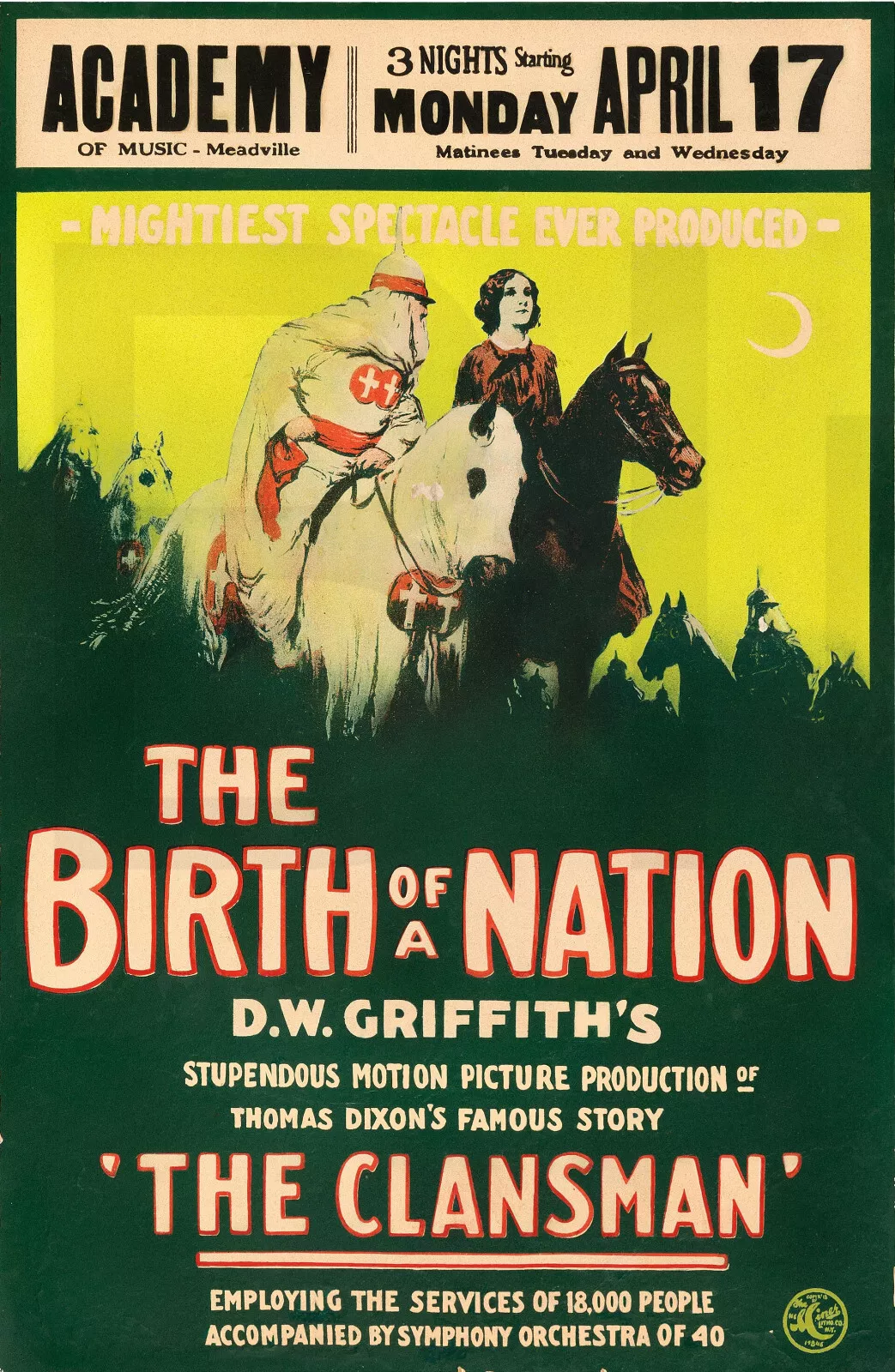 Zrození národa (The Birth of a Nation, 1915): Zrod filmové gramatiky a ideologie bílé nadvlády / The Birth of a Nation (1915): The Genesis of Film Technique and Ideology