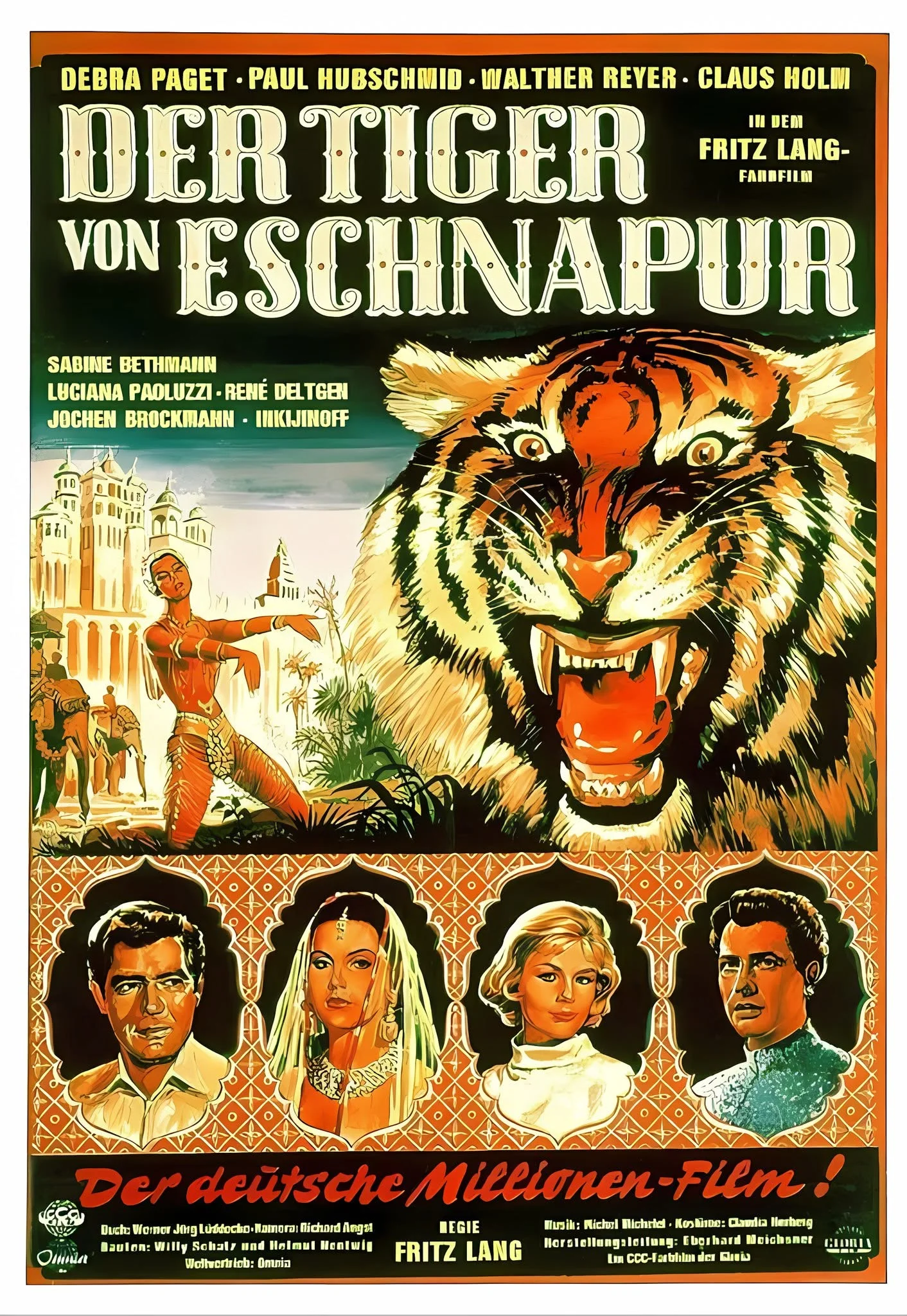 Tygr z Ešnapuru (Der Tiger von Eschnapur, 1959): Technokratická arogance, barevný fatalismus a palácové panoptikum / The Tiger of Eschnapur (1959): Lang’s Chromatic Revenge on Fate